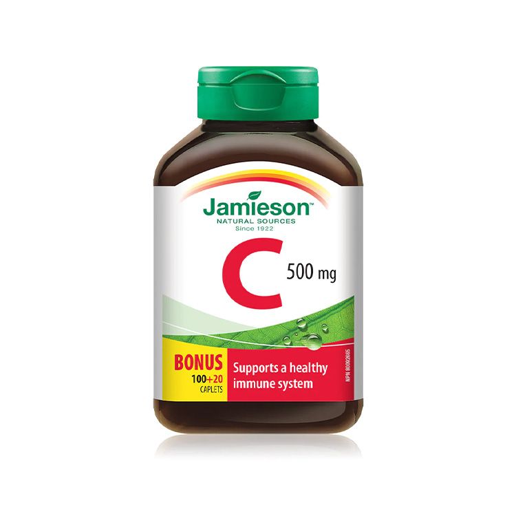 Buy Jamieson, Vitamin C 500 Mg, 120 Caplets For $8.99 - Lifeplus ...