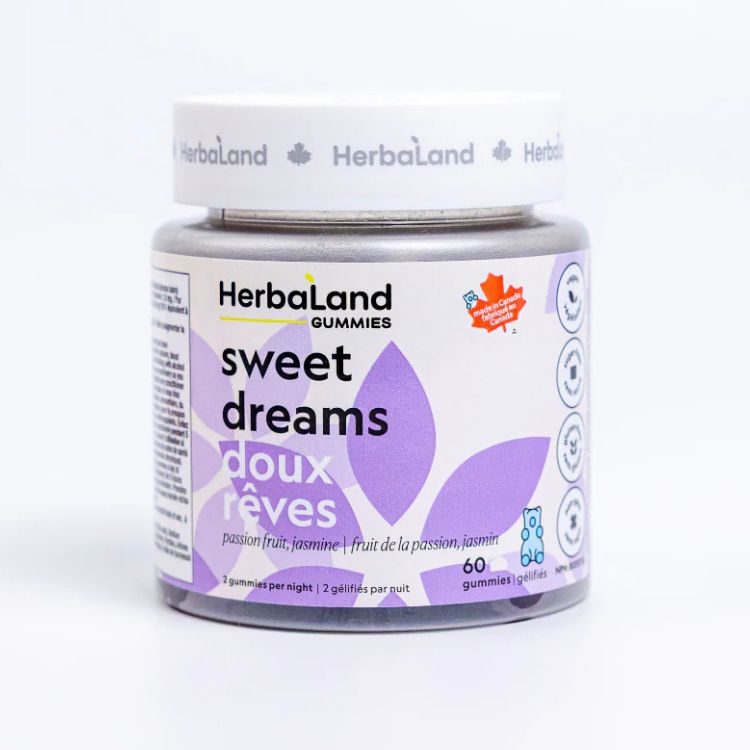 加拿大HerbaLand禾宝蓝助眠软糖 60粒 帮助更快入睡 担高睡眠质量