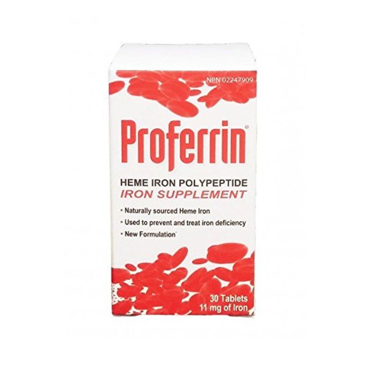 Proferrin, Heme Iron, 11mg, 30 Tablets