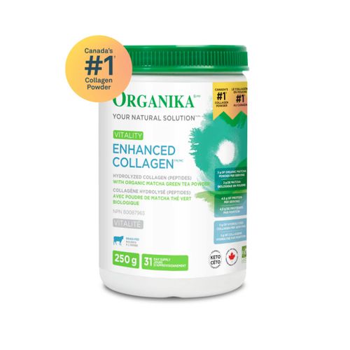 Organika, Enhanced Collagen, Vitality, 250g