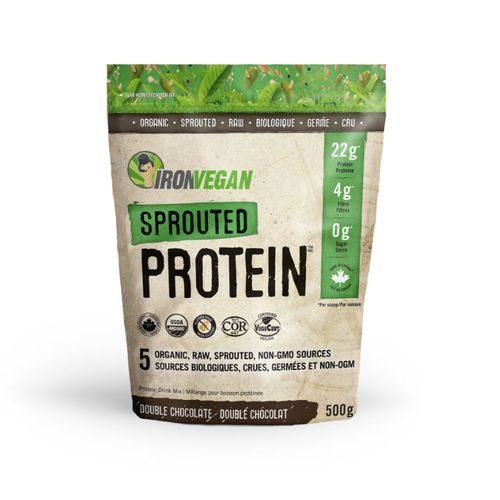 Iron Vegan, Sprouted Protein, Double Chocolate, 500g