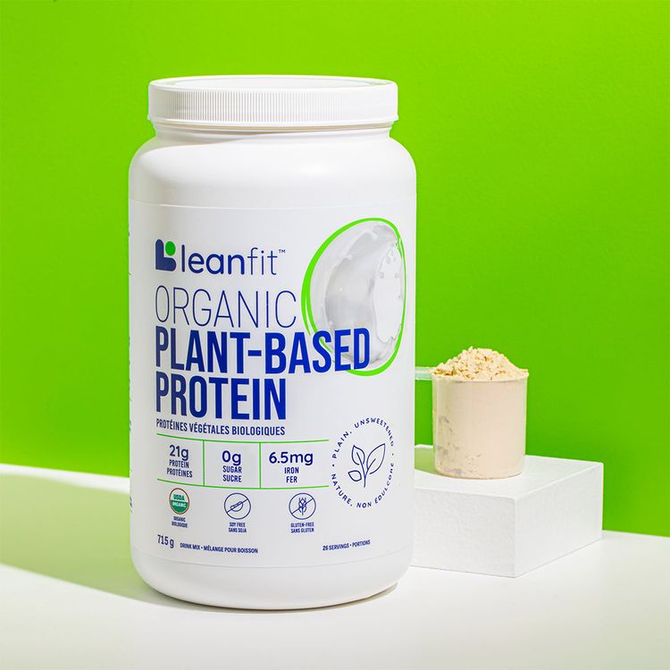 LeanFit, Organic Plant Based Protein, Plain, 715g