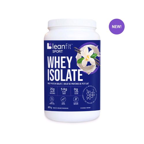 LeanFit, Whey Protein Isolate, Vanilla, 870g