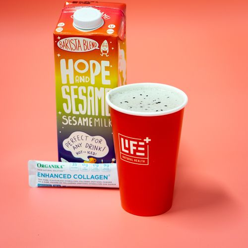 LIFEPLUS Smoothie 胶原黑芝麻热饮 16oz 100%纯天然成分 0添加糖