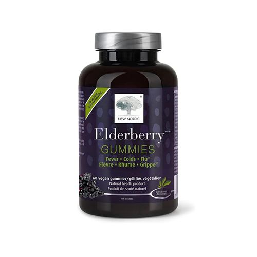 New Nordic, Elderberry Gummies, 60 Gummies