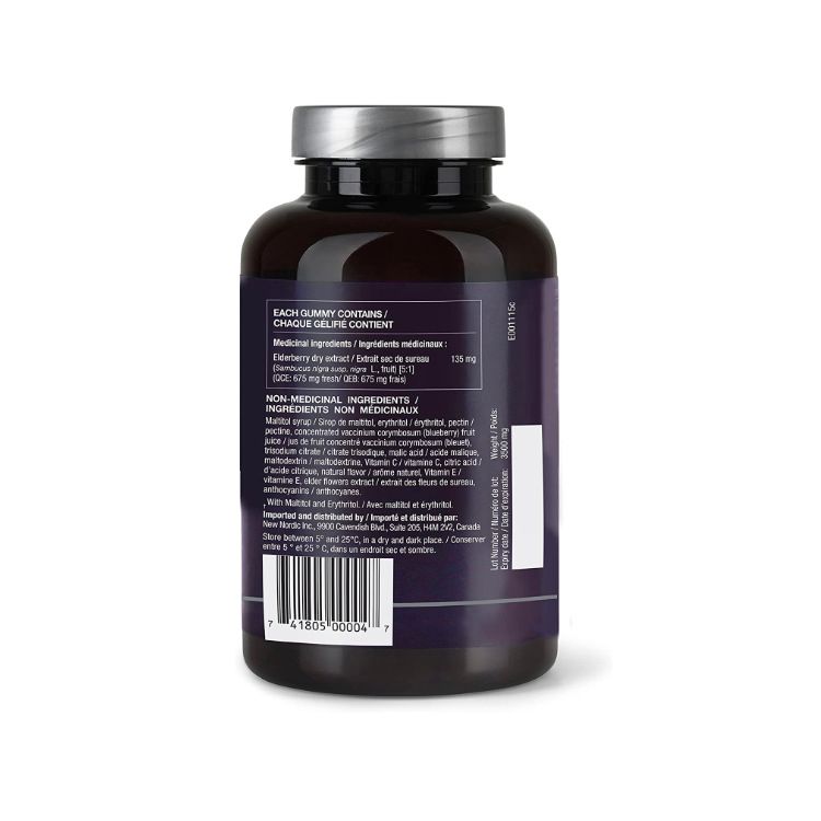 New Nordic, Elderberry Gummies, 60 Gummies