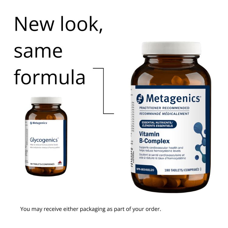 美国Metagenics维生素B族片 180片 降低同型半胱氨酸水平 支持心血管健康