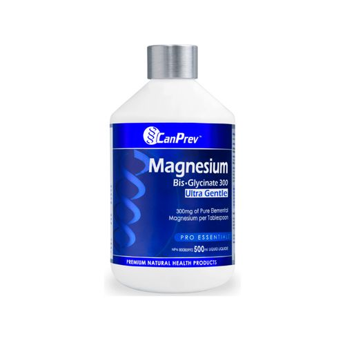 CanPrev, Magnesium Bis-Glycinate, 300 Ultra Gentle Liquid, 500ml