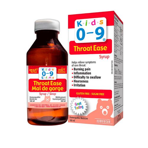Homeocan, Kids 0-9, Throat Ease, 100 ml