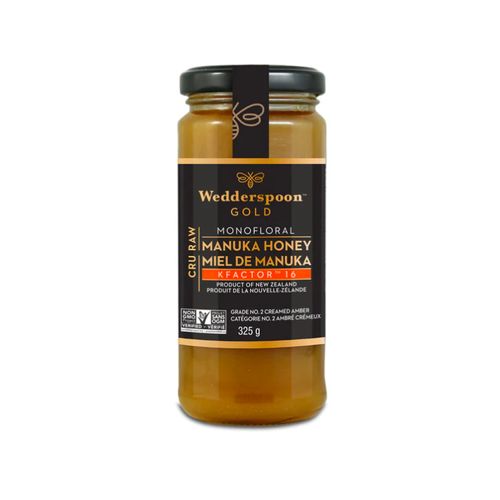 Wedderspoon, GOLD Raw Monofloral Manuka Honey, KFactor 16, 325g