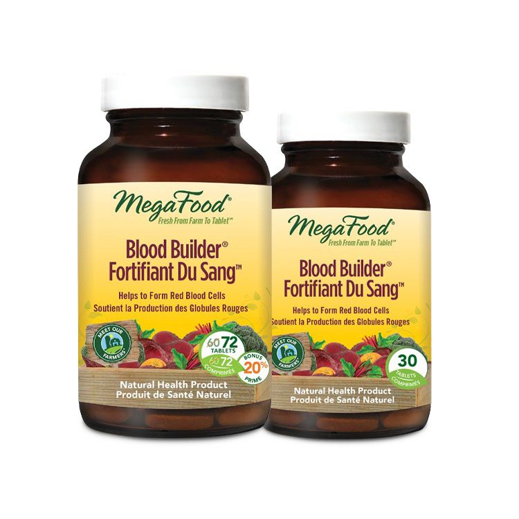 MegaFood, Blood Builder, Bonus Pack, 72+30 Tablets