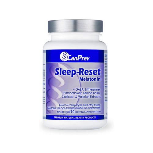 加拿大CanPrev睡眠重置褪黑素胶囊 90粒 舒缓导致失眠的精神压力 减轻时差影响