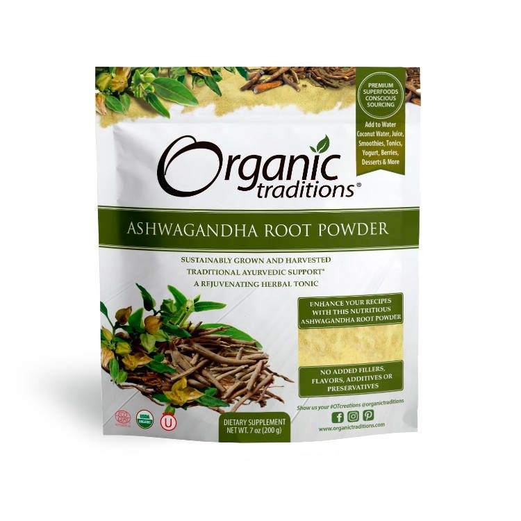 美国Organic Traditions有机南非醉茄粉 200克 增强活力 镇静助眠