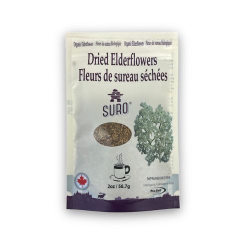 SURO, Organic Dried Elderflowers, 2oz