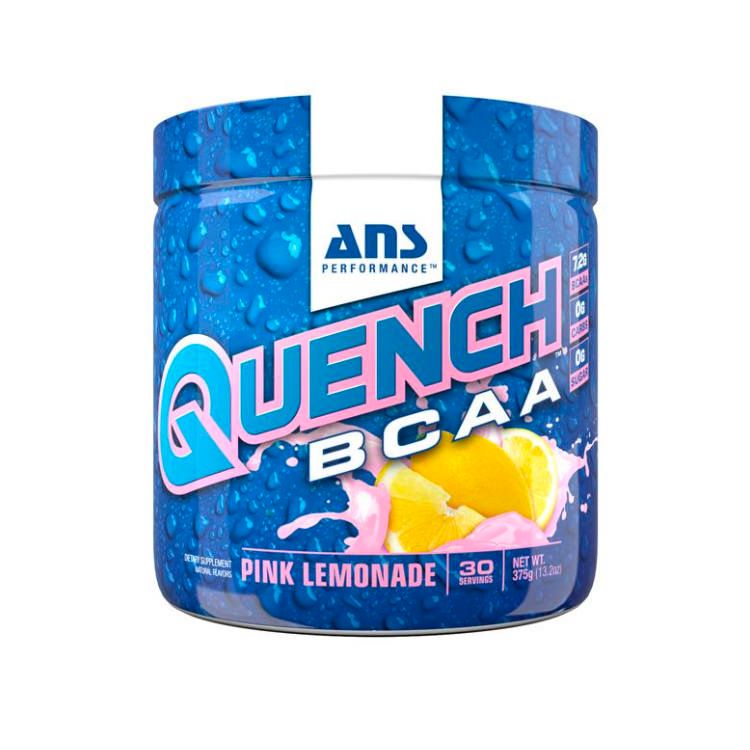加拿大ANS QUENCH BCAA粉 375g 粉红柠檬水味道 防止肌肉分解损伤 减轻疲劳