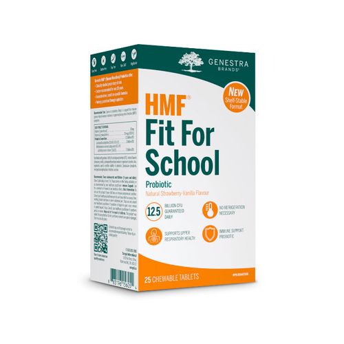 Genestra, HMF, Fit for School, Shelf-stable, 25 Chewable Tablets