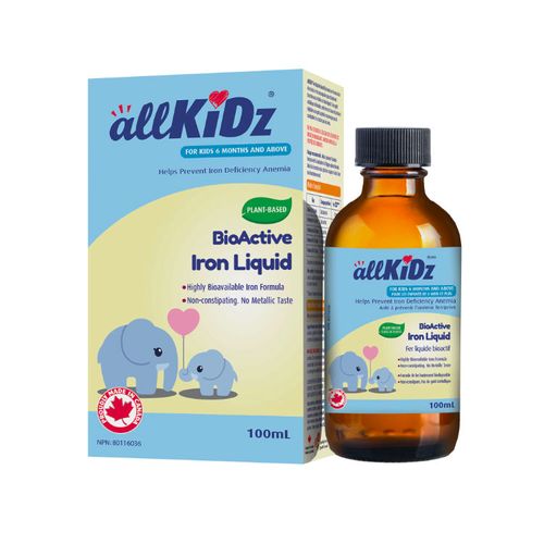 allKiDz, BioActive Iron Liquid, 100ml