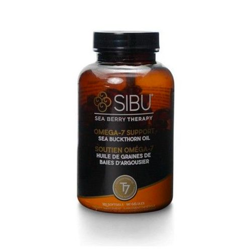美国SIBU Sea Berry Therapy有机沙棘汁胶囊 180粒 富含Omega-7 维护心血管健康 改善女性健康