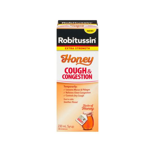 Robitussin, Cough & Congestion, Extra Strength, Honey, 230ml
