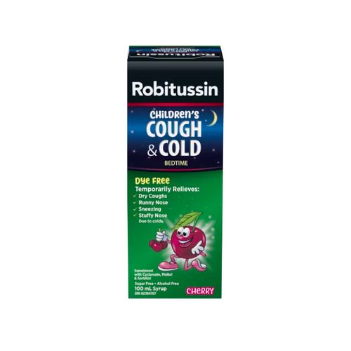 Robitussin, Children's Cough & Cold, Bedtime, Cherry, 100ml