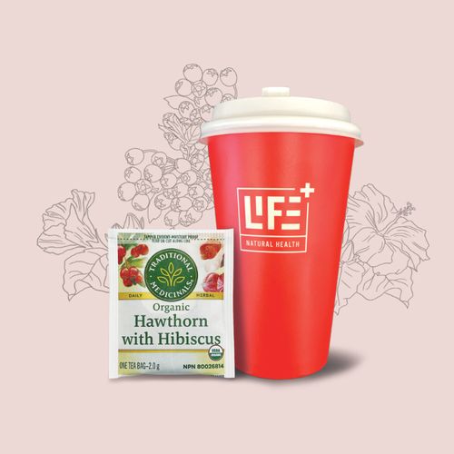 Lifeplus Herbal Tea, Hawthorn Hibiscus Tea, 16oz
