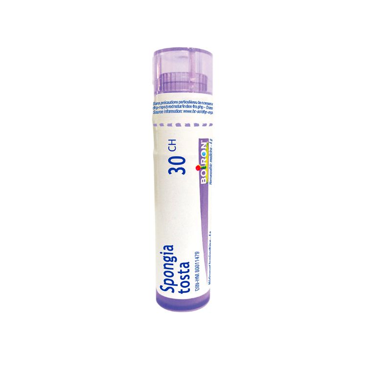 Boiron, Spongia Tosta, 30CH, 80 pellets