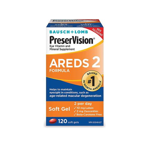 BAUSCH+LOMB, PreserVision AREDS 2 Formula, 120 Softgels