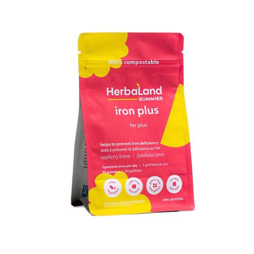 HerbaLand, Iron Plus, 90 Gummies