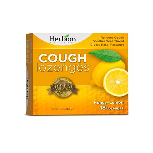 Herbion Naturals, Cough Lozenges, Honey Lemon, 18s