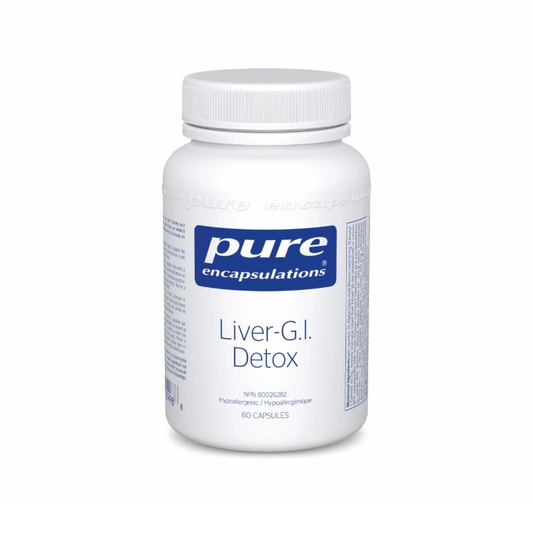 美国Pure Encapsulations肝脏排毒胶囊 60粒 促生谷胱甘肽 保护肝脏 增加胆汁