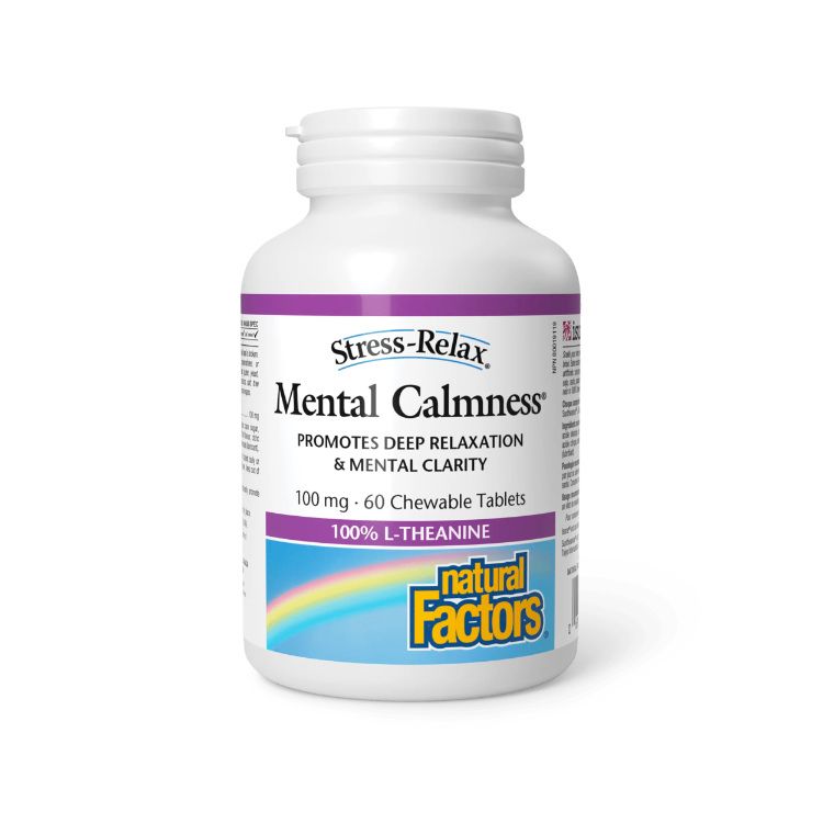 Natural Factors, Mental Calmness, 60 Chewable Tablets