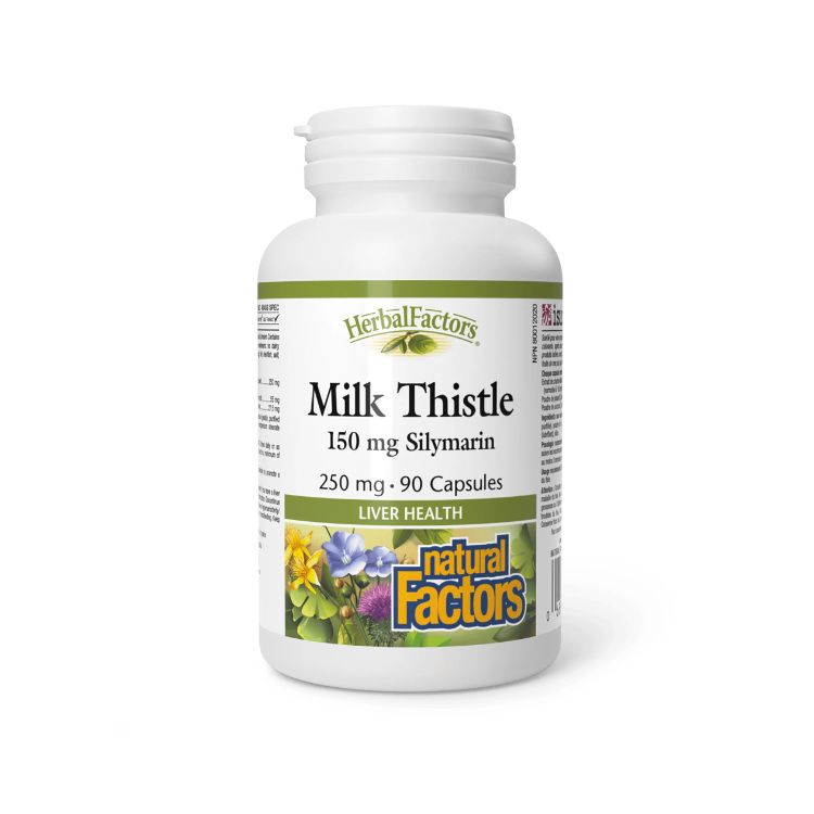 Buy Natural Factors, Milk Thistle 250mg, 90 Capsules for 23.99