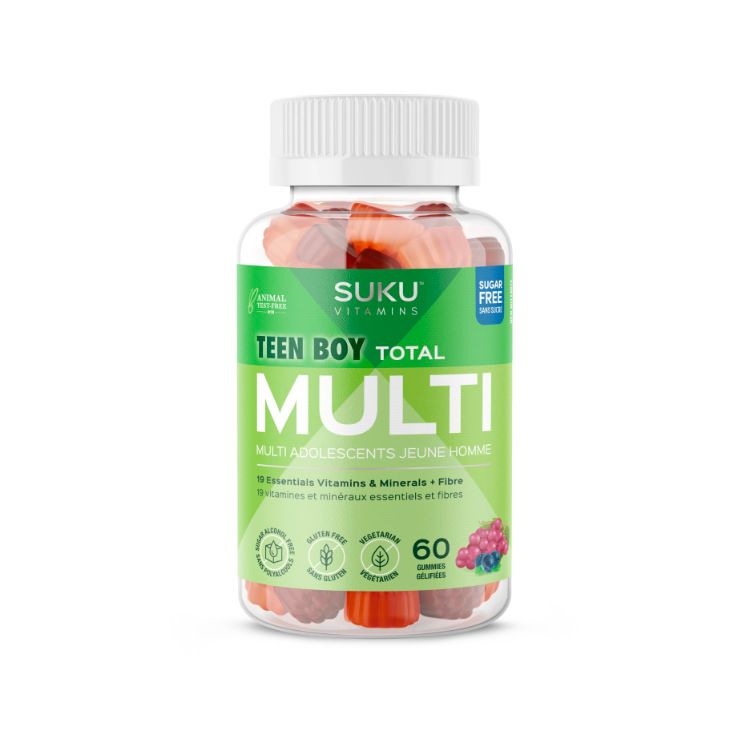 SUKU, Teen Boy Total Multi, 60 Gummies