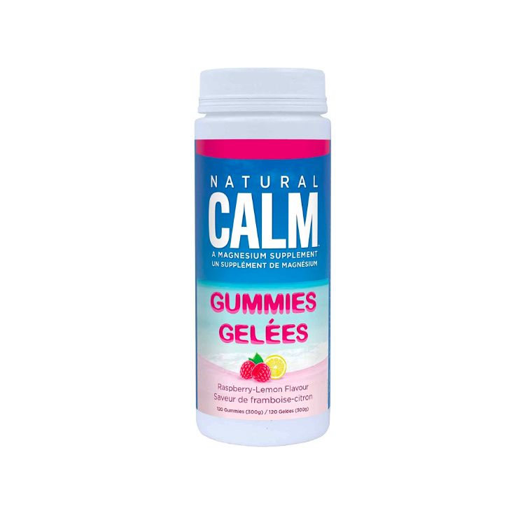 Natural Calm, Magnesium Gummies, Raspberry Lemon, 120s