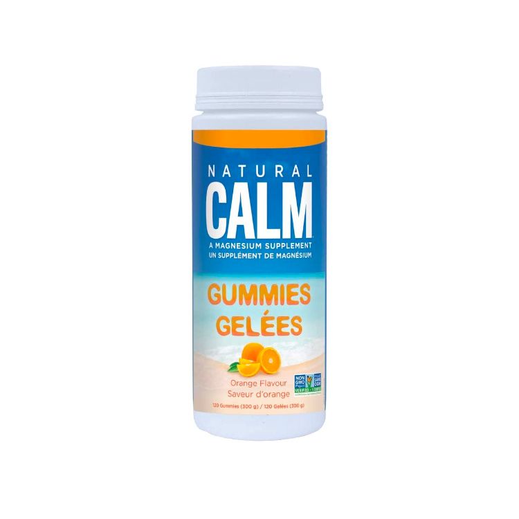 美国Natural Calm柠檬酸镁软糖 桔子味/120粒 儿童可用 安神助眠 减轻压力 缓解偏头疼