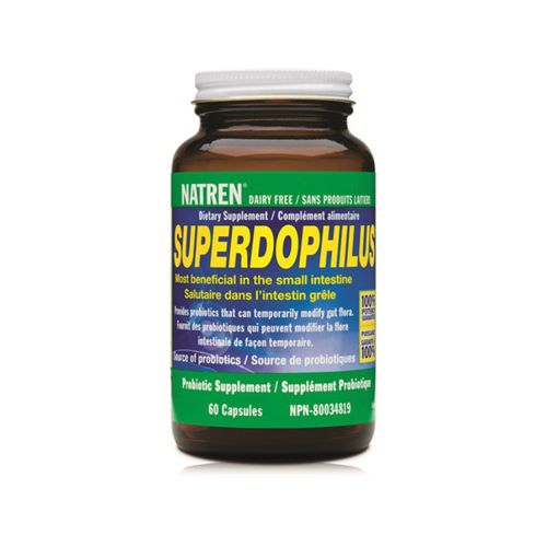 美国Natren Pro Superdophilus嗜酸乳杆菌超级菌株胶囊 60粒 Natren三阶段定植首阶段菌株