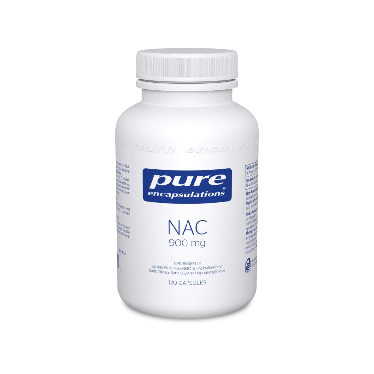 美国Pure Encapsulations N-乙酰半胱氨酸胶囊 900毫克/120粒 促生谷胱甘肽 促进肺部及呼吸道健康