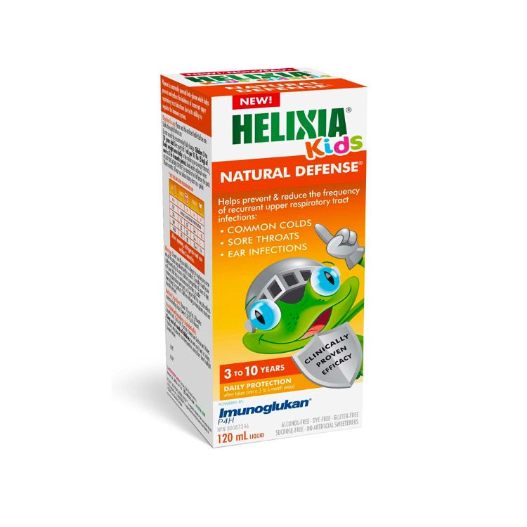 加拿大Helixia儿童天然免疫糖浆 120ml 天然来源β-葡聚糖 适用于3到10岁儿童