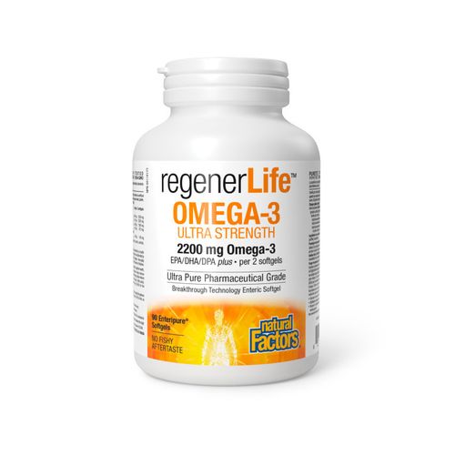 Natural Factors, regenerLife, Ultra Strength Omega-3, 90 Softgels