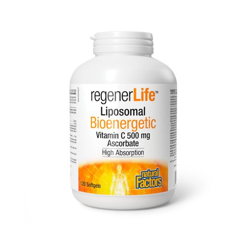 Natural Factors, regenerLife, Liposomal Bioenergetic Vitamin C, 120 Softgels