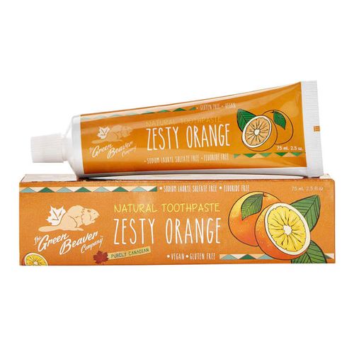 Green Beaver, Zesty Orange Natural Toothpaste, 75 ml