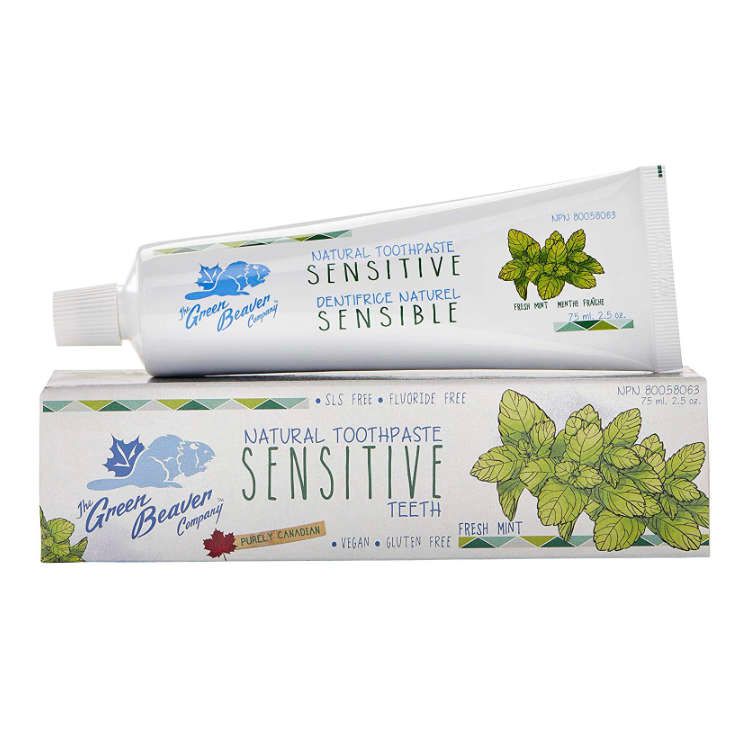 Green Beaver, Sensitive Teeth Natural Toothpaste, 75 ml Lifeplus