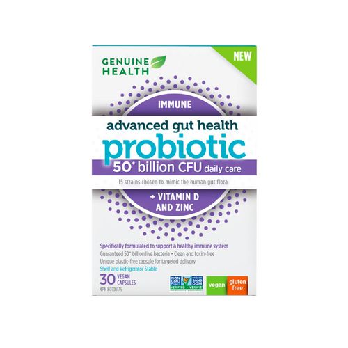 Genuine Health, Advanced Gut Health Probiotic, Immune, 50 Billion CFU, 30s