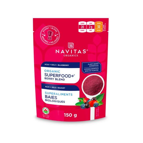 美国Navitas有机超级食物粉 莓果组合/150克 混合枸杞蓝莓巴西莓 超强抗氧化组合 对抗体内炎症