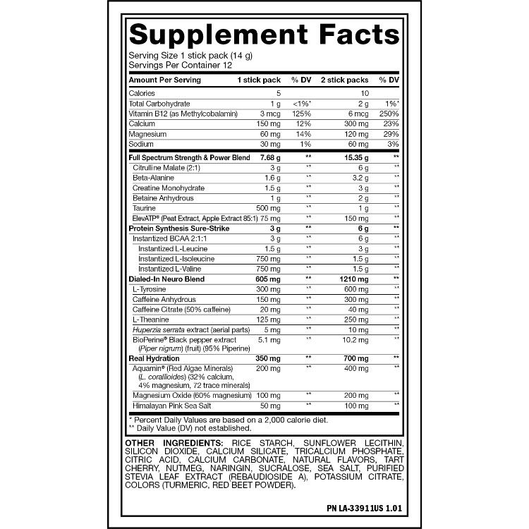 加拿大Mutant铁血魔兽多合一终极氮泵 504克/36次量 含BCAA/肌酸配方 热带果味