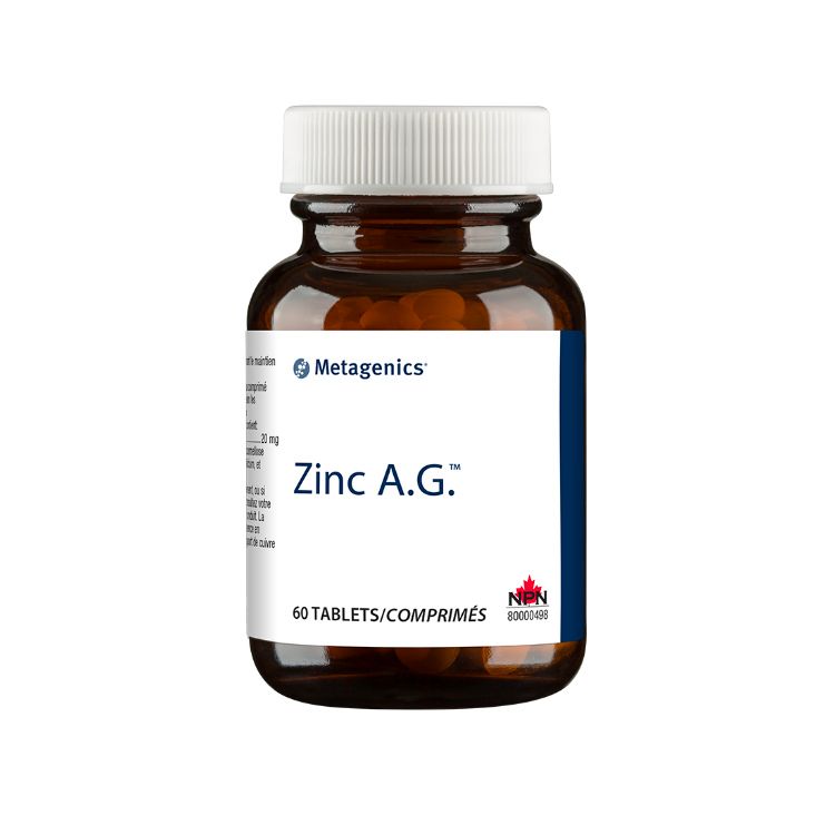 Metagenics, Zinc A.G., 60 Tablets