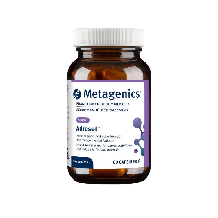 美国Metagenics Adreset养神胶囊 60粒 冬虫夏草/人参/红景天配方 改善压力下的疲劳