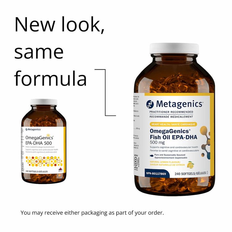 美国Metagenics精纯鱼油 240粒 每粒含500毫克EPA/DHA 儿童成人均可服用