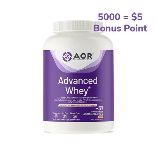 [Bonus Point] AOR, Advanced Whey, Vanilla, 1kg