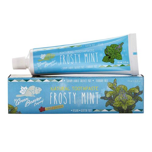 加拿大Green Beaver天然无氟牙膏 冰极薄荷味 可生物降解的100%环保牙膏